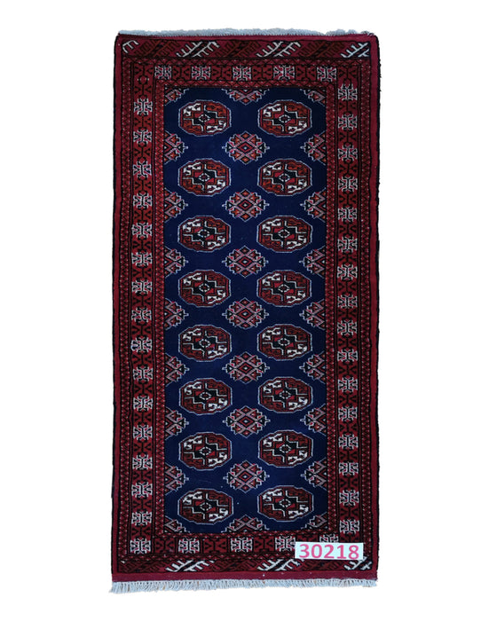 Apadana Hand Made Rug Turkaman 30218  (200cm x 83cm)