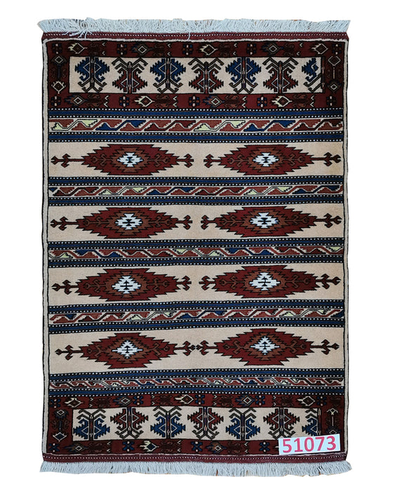 Apadana Hand Made Rug Turkaman 51073  (140cm x 105cm)