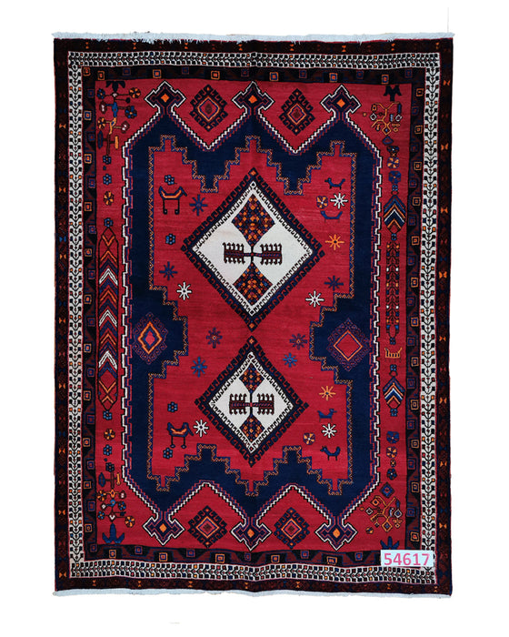 Apadana Hand Made Rug Afshar 54617  (225cm x 164cm)