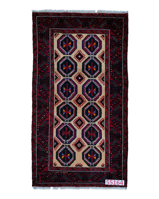 Apadana Hand Made Rug Baluch 55164  (193cm x 108cm)
