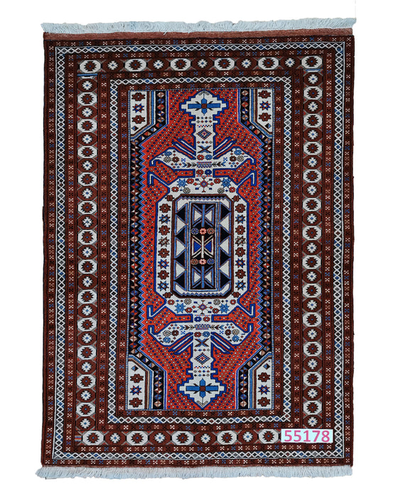 Apadana Hand Made Rug Afshar 55178  (180cm x 127cm)