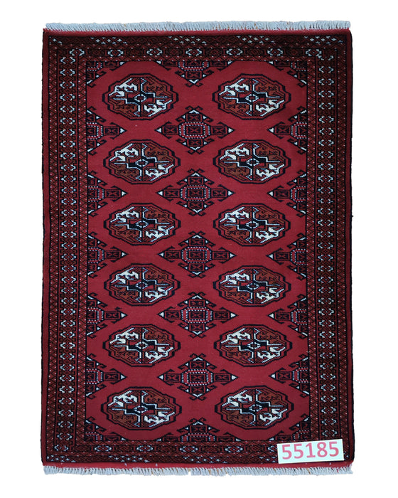 Apadana Hand Made Rug Turkaman 55185  (142cm x 100cm)