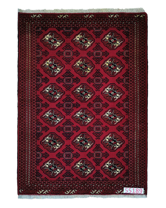 Apadana Hand Made Rug Turkaman 55189  (186cm x 136cm)