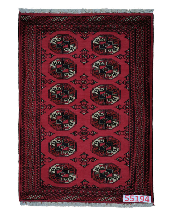 Apadana Hand Made Rug Turkaman 55194  (148cm x 100cm)