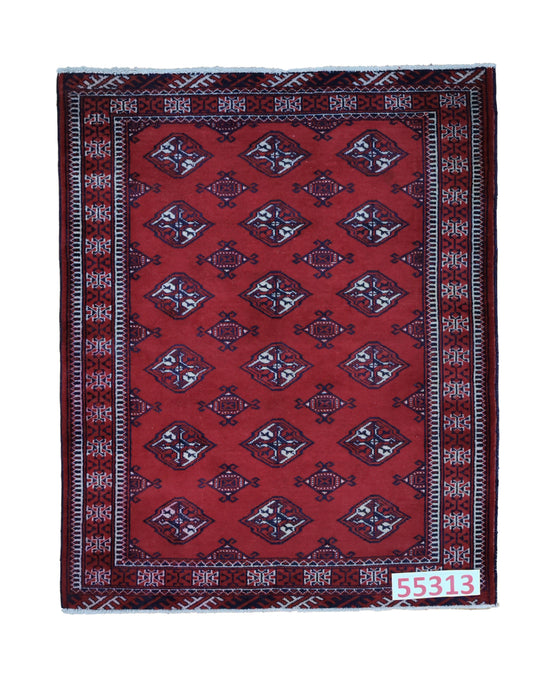 Apadana Hand Made Rug Turkaman 55313  (135cm x 100cm)