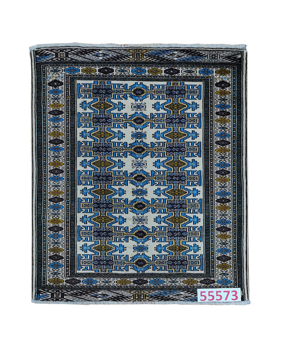 Apadana Hand Made Rug Turkaman 55573  (127cm x 104cm)