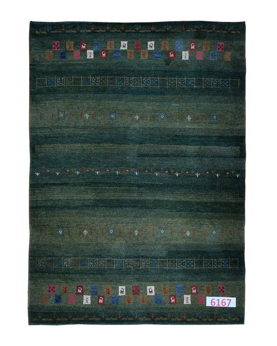 Apadana Hand Made Rug Gabbeh 6167  (205cm x 156cm)