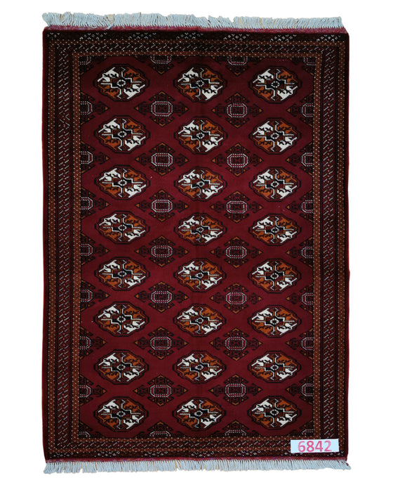 Apadana Hand Made Rug Turkaman 6842  (185cm x 133cm)