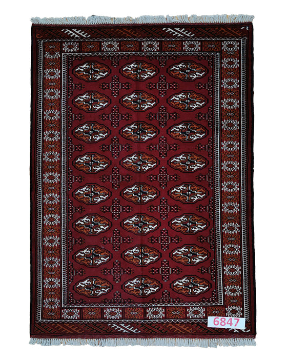 Apadana Hand Made Rug Turkaman 6847  (190cm x 127cm)