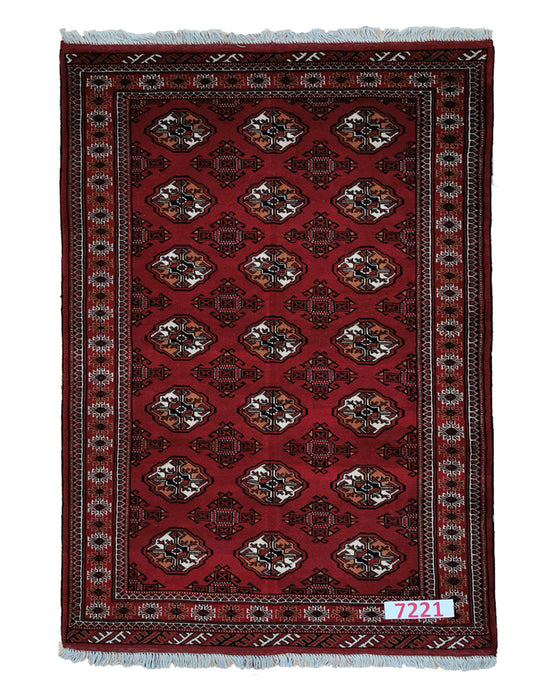 Apadana Hand Made Rug Turkaman 7221  (200cm x 130cm)