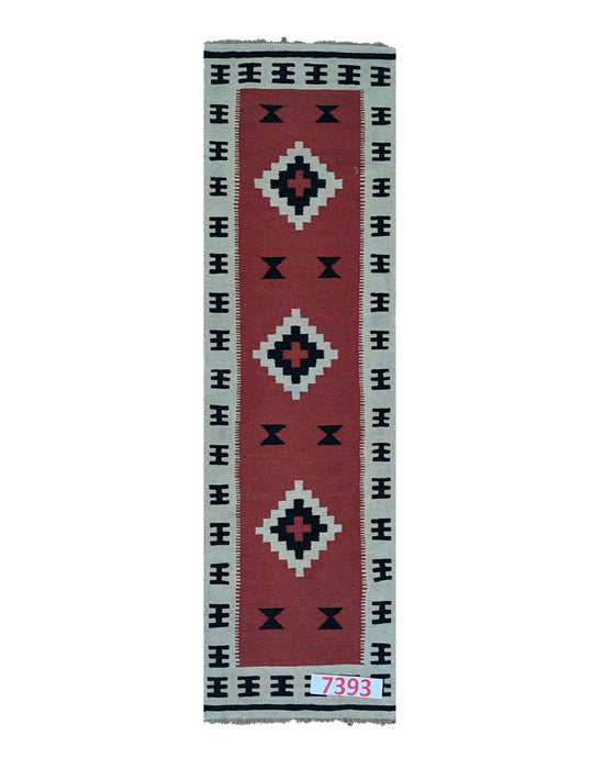 Apadana Hand Made Rug Kilim 7393 (200cm x 60cm)