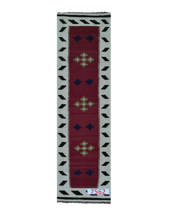 Apadana Hand Made Rug Kilim 7562 (200cm x 60cm)