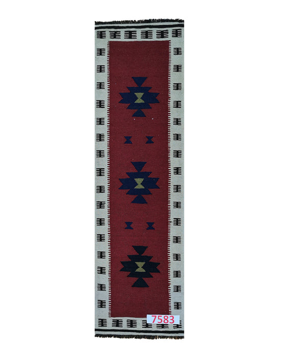 Apadana Hand Made Rug Kilim 7583 (200cm x 60cm)