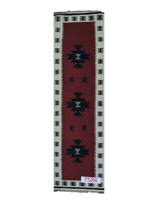 Apadana Hand Made Rug Kilim 7586 (200cm x 60cm)