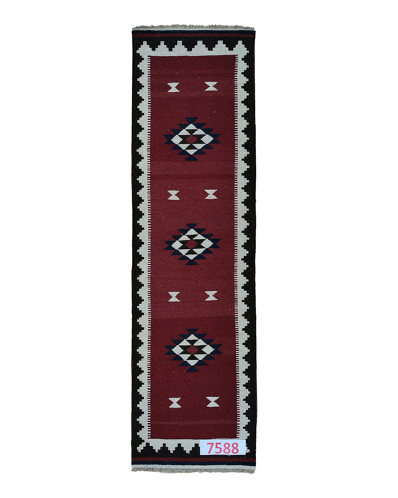 Apadana Hand Made Rug Kilim 7588 (200cm x 60cm)