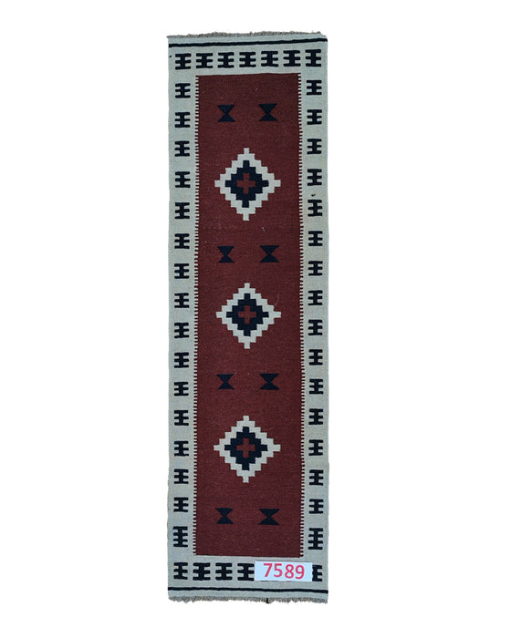 Apadana Hand Made Rug Kilim 7589 (200cm x 60cm)