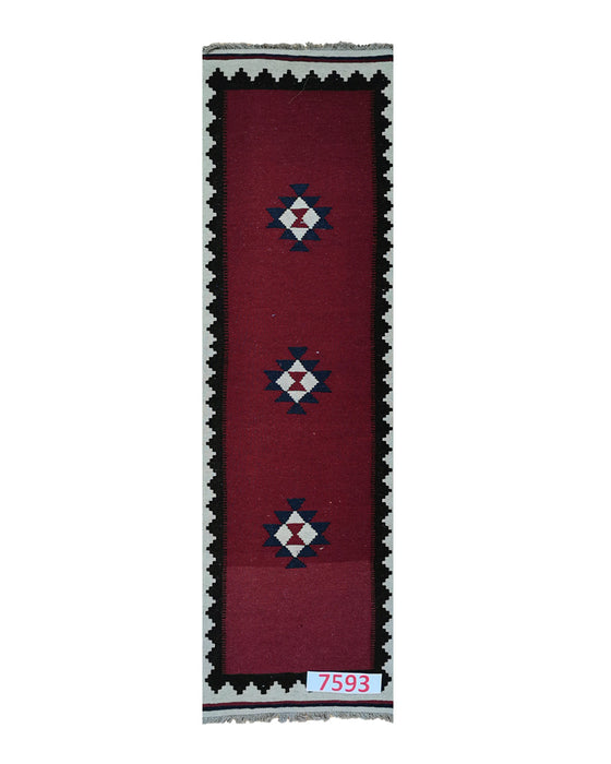 Apadana Hand Made Rug Kilim 7593 (200cm x 60cm)