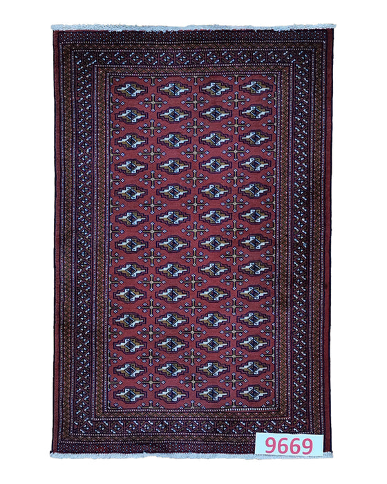 Apadana Hand Made Rug Turkaman 9669  (130cm x 90cm)